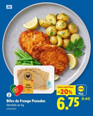 Bifes de Frango Panados