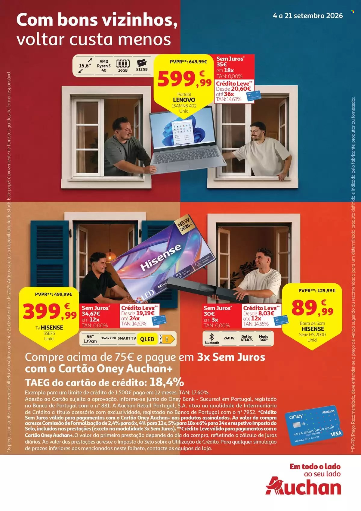 Folheto Auchan - 4.9.2026 - 21.9.2026. Página 1