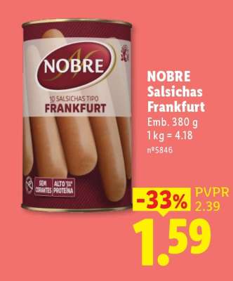 NOBRE Salsichas Frankfurt
