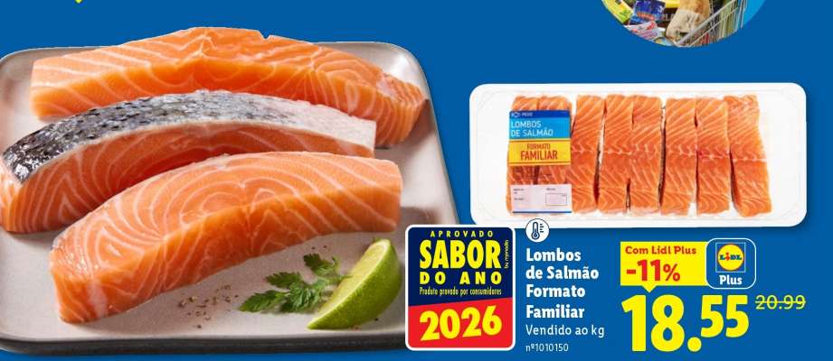 Lombos de Salmão Formato Familiar