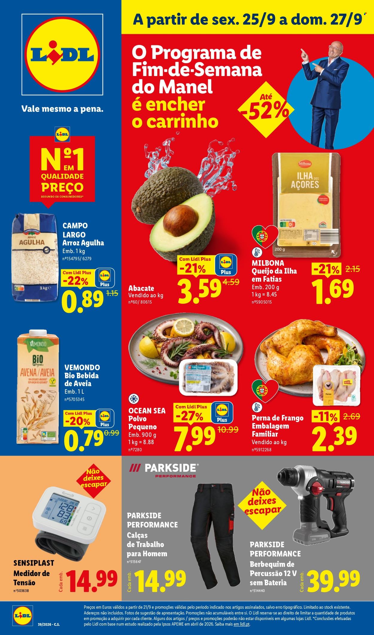 Folheto Lidl - 21.9.2026 - 27.9.2026. Página 1