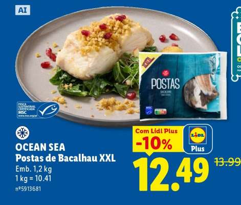 OCEAN SEA Postas de Bacalhau XXL