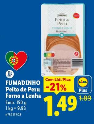 FUMADINHO Peito de Peru Forno a Lenha