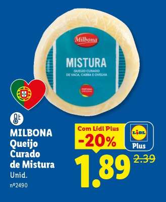 MILBONA Queijo Curado de Mistura