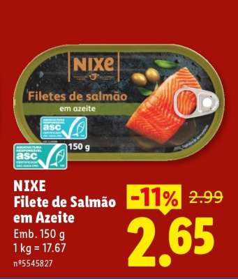 Nixe Filete de Salmão em Azeite