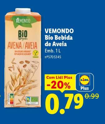 VEMMONDO Bio Bebida de Aveia