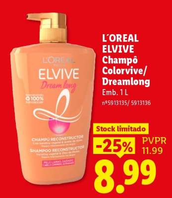 L'OREAL ELVIVE Champô Colorvive/Dreamlong