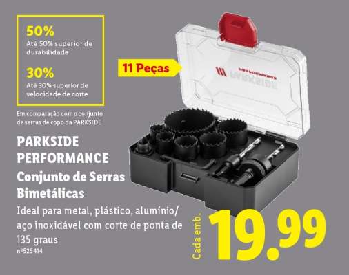 PARKSIDE PERFORMANCE Conjunto de Serras Bimetálicas