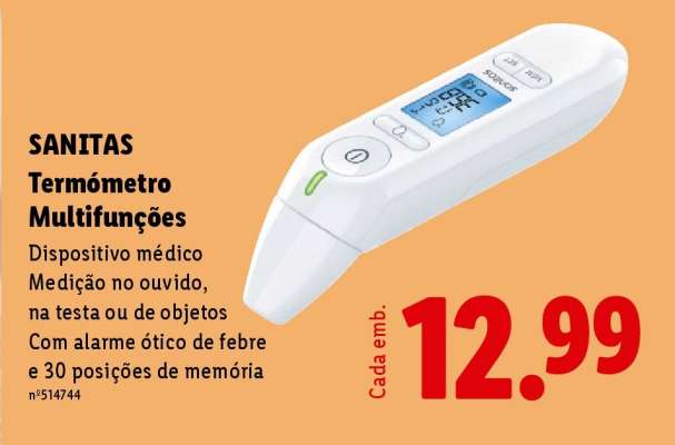 Sanitas Termómetro Multifuncões