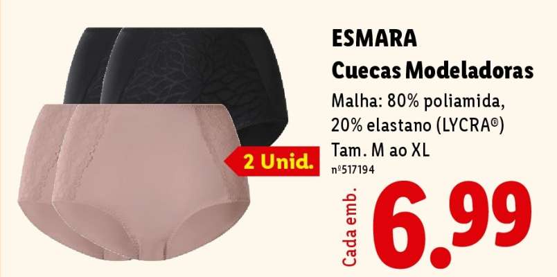 ESMARA Cuecas Modeladoras