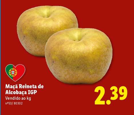Maçã Reineta de Alcobaça IGP