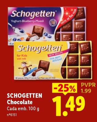 SCHOGETTEN Chocolate