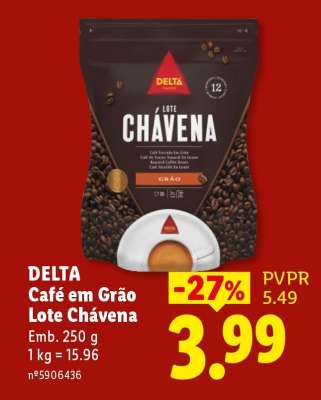 DELTA Café em Grão Lote Chávena