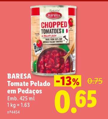 BARESA Tomate Pelado em Pedaços