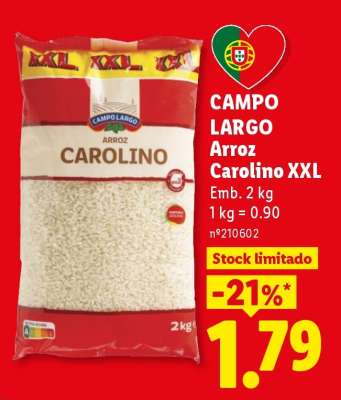 Campo Largo Arroz Carolino XXL