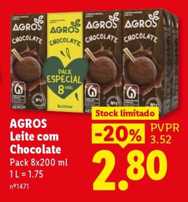 Agros Leite com Chocolate