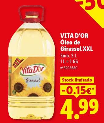 VITA D'OR Óleo de Girassol XXL