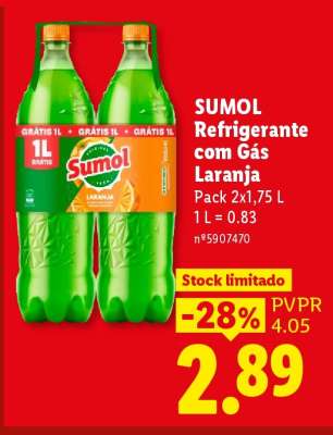 Sumol Refrigerante com Gás Laranja