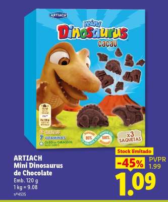 ARTIACH Mini Dinosaurus de Chocolate
