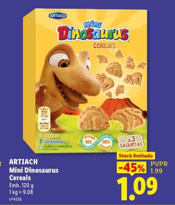 ARTIACH Mini Dinosaurus Cereais