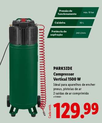 PARKSIDE Compressor Vertical 1500 W