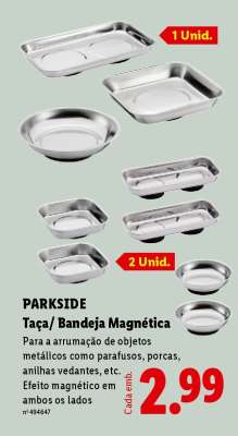 PARKSIDE Taça/ Bandeja Magnética
