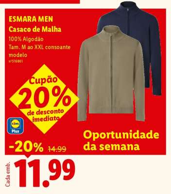 ESMARA MEN Casaco de Malha