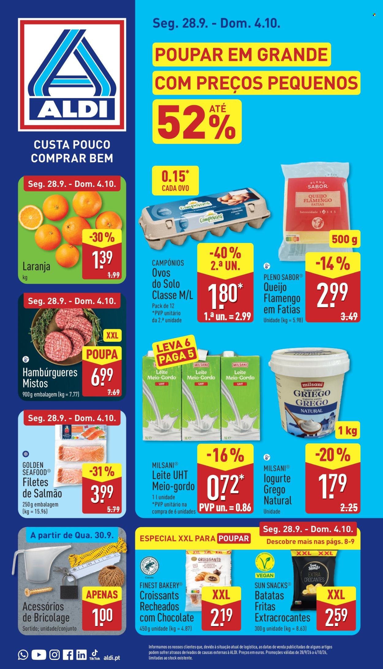 Folheto Aldi - 28.9.2026 - 4.10.2026. Página 1