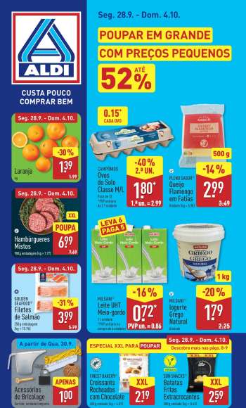 Folheto Aldi - 28.9.2026 - 4.10.2026.