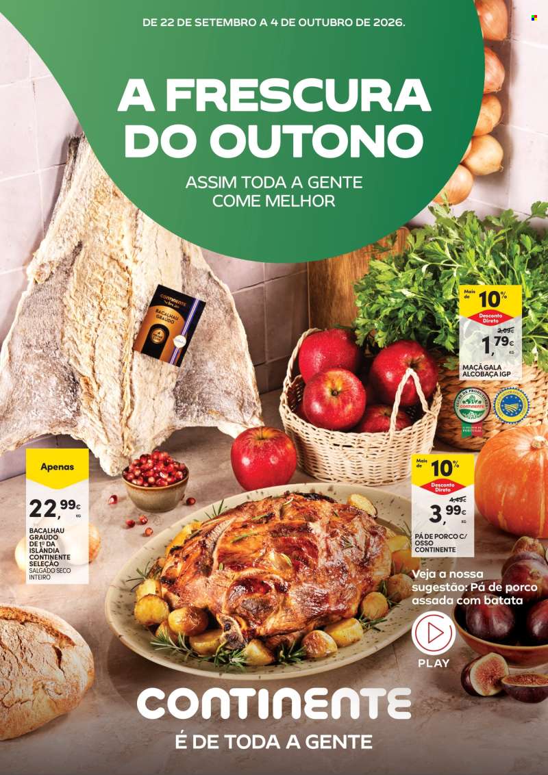 Folheto Continente - 22.9.2026 - 4.10.2026.