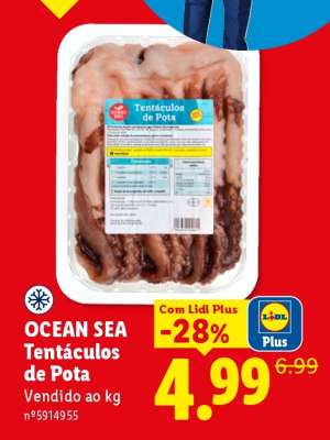Ocean Sea Tentáculos de Pota