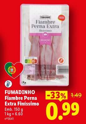 Fumadinho Fiambre Perna Extra Finíssimo