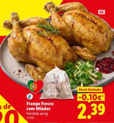 Frango Fresco com Miúdos