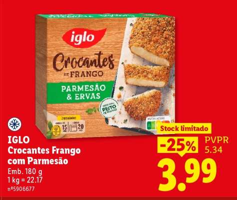 IGLO Crocantes Frango com Parmesão