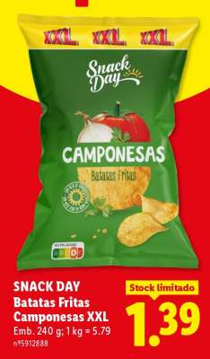 Snack Day Batatas Fritas Camponesas XXL