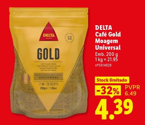 DELTA Café Gold Moagem Universal