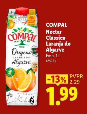 COMPAL Néctar Clássico Laranja do Algarve