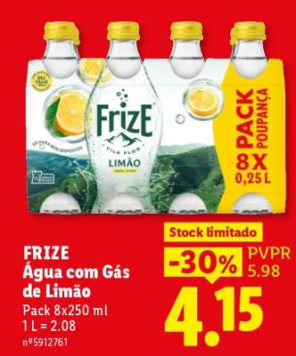 FrizE Água com Gás de Limão