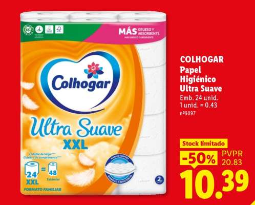 COLHOGAR Papel Higiénico Ultra Suave