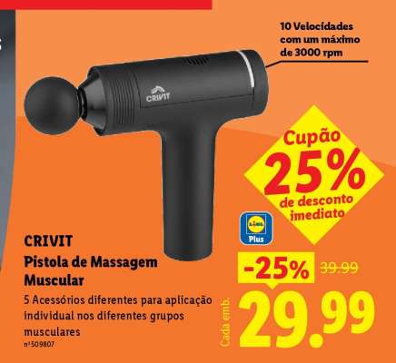 CRIVIT Pistola de Massagem Muscular