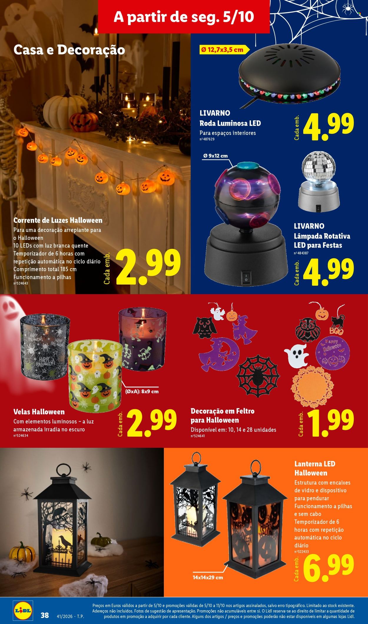 Folheto Lidl - 5.10.2026 - 11.10.2026. Página 38