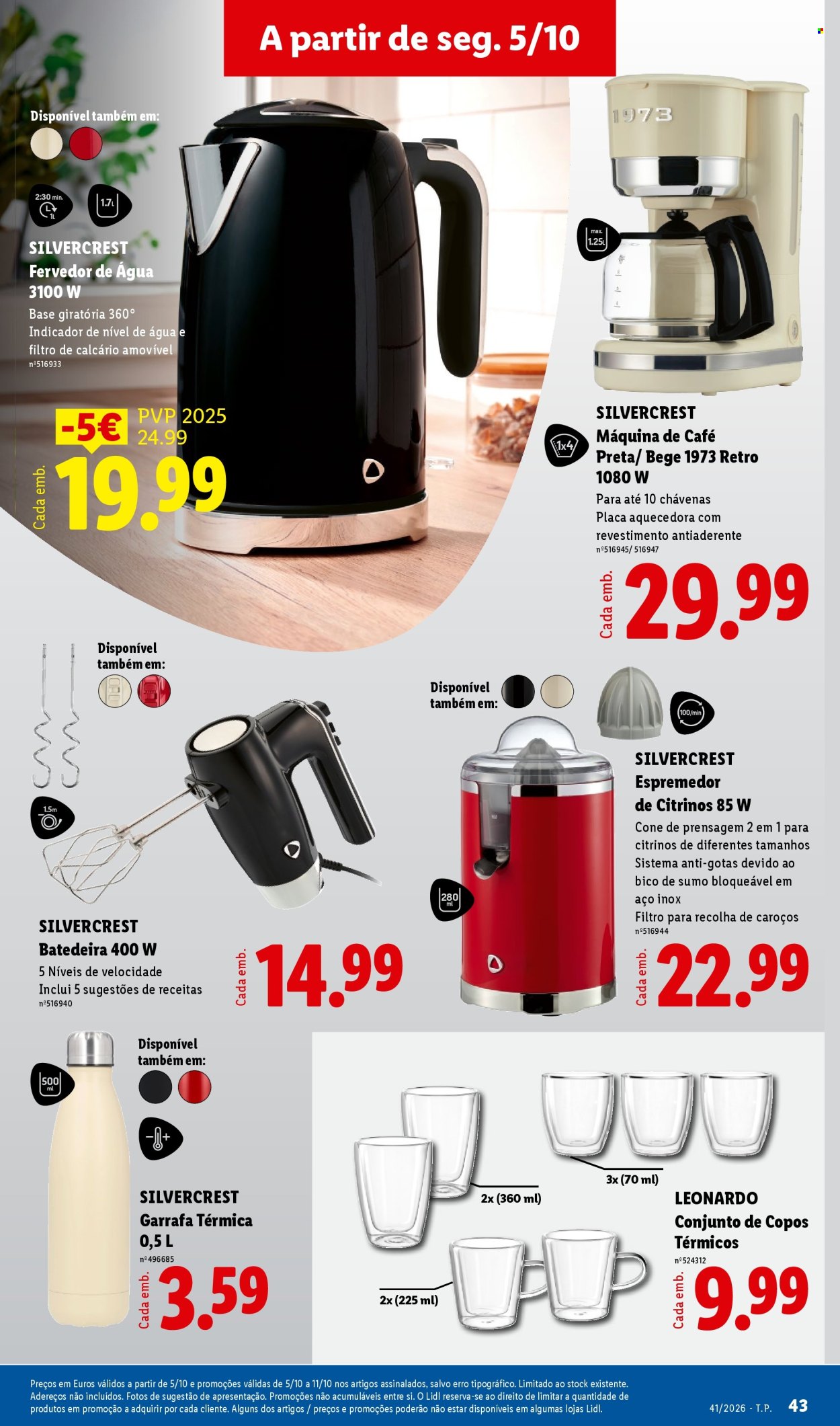 Folheto Lidl - 5.10.2026 - 11.10.2026. Página 43