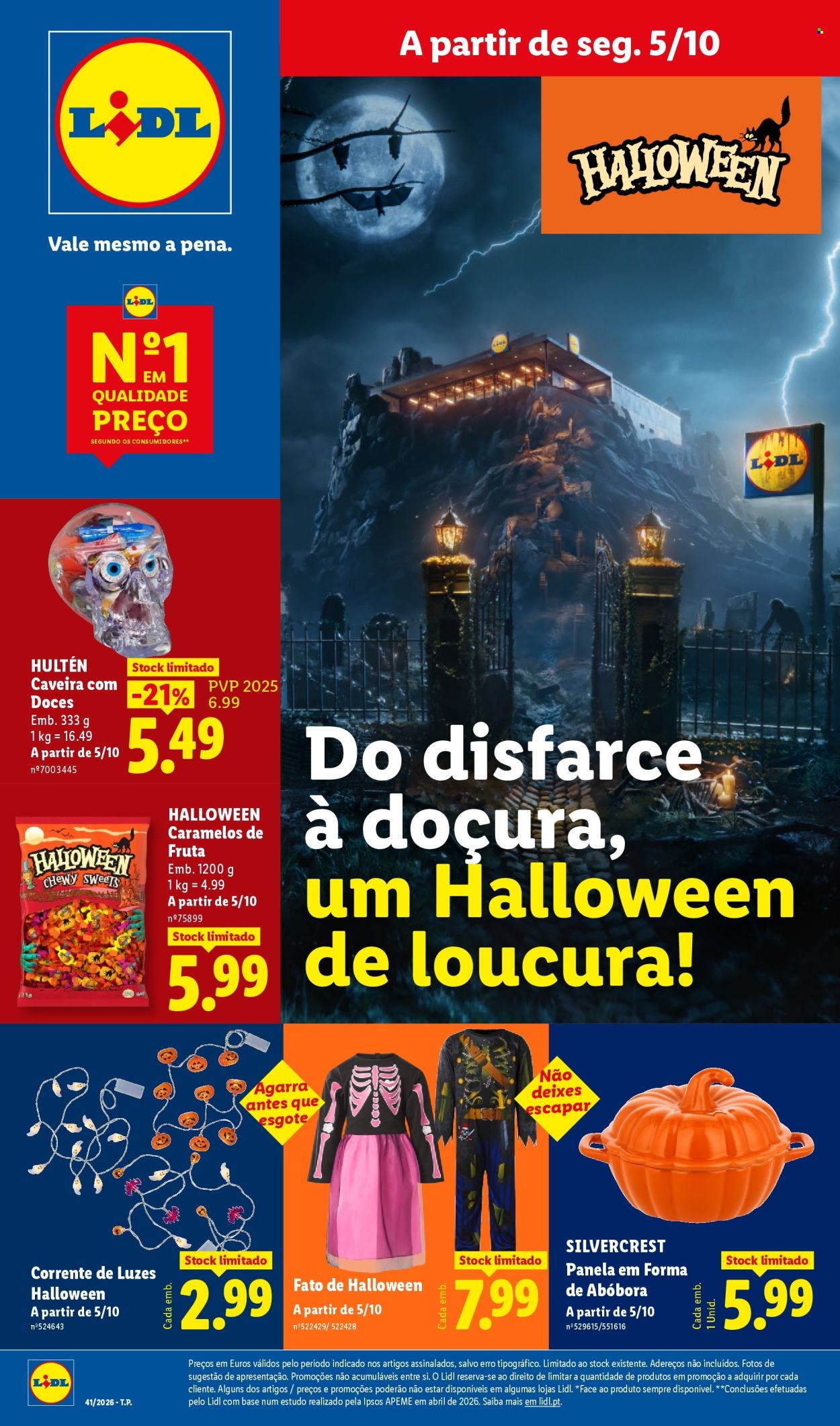 Folheto Lidl - 5.10.2026 - 11.10.2026. Página 1
