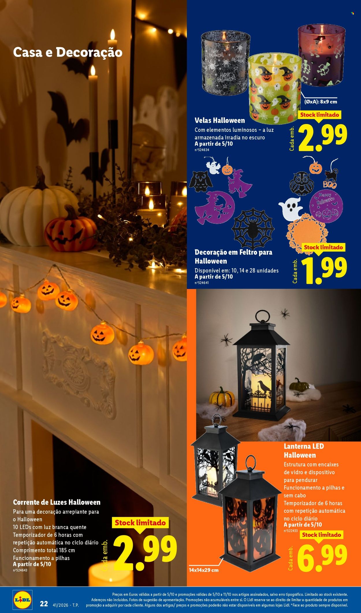 Folheto Lidl - 5.10.2026 - 11.10.2026. Página 22