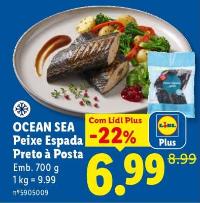 OCEAN SEA Peixe Espada Preto à Posta