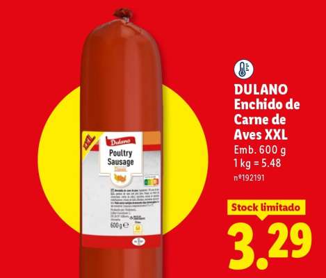 DULANO Enchido de Carne de Aves XXL