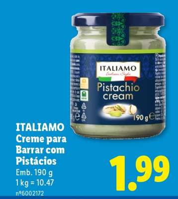 ITALIAMO Creme para Barrar com Pistácios