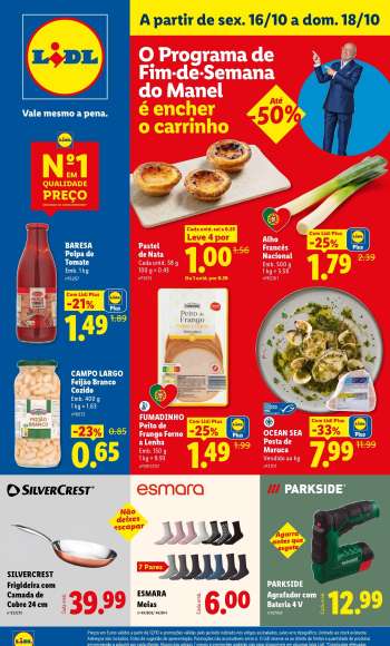 Folheto Lidl - 16.10.2026 - 18.10.2026.