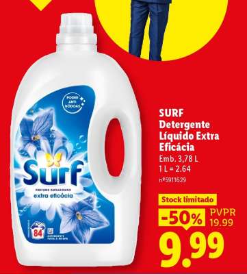 SURF Detergente Líquido Extra Eficácia