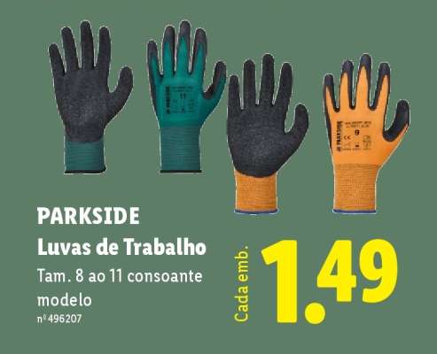 PARKSIDE Luvas de Trabalho